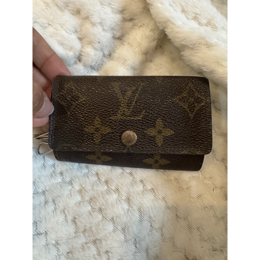 Louis Vuitton Vintage Monogram 6 Key Holder Wallet Made in France 1991 Authentic